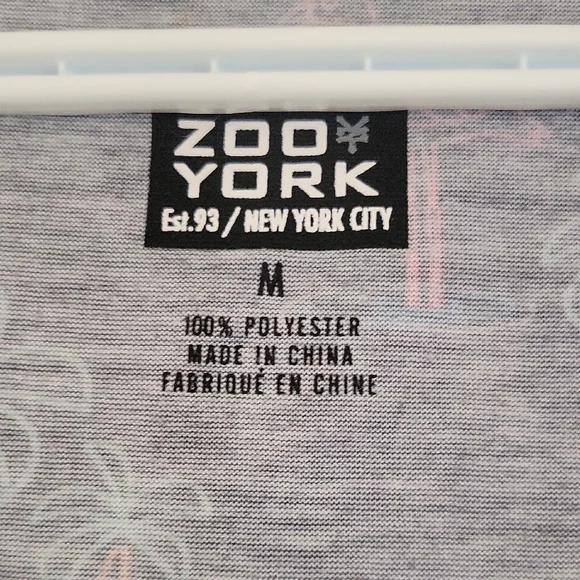 Black and Gray Tank Top with Tropical Print - Picture 5 of 7